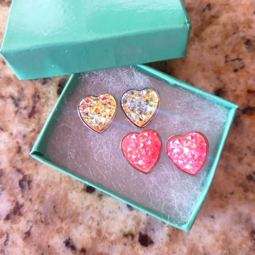 Heart Stud Earrings Bundle - Picture 1 of 2